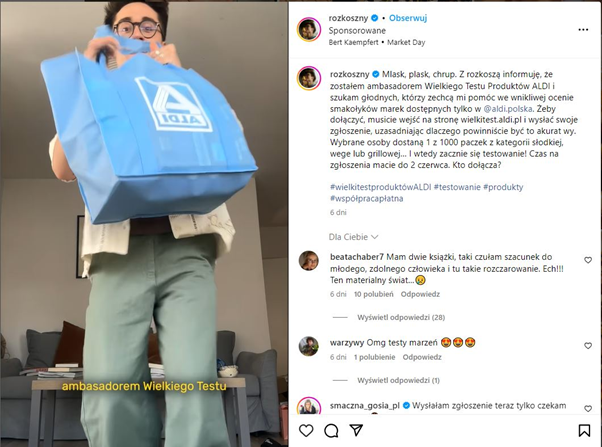 Współpraca z influencerem