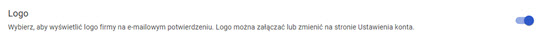 widok włączenia opcji umieszczenia logo na paragonie w panelu akceptanta Elavon